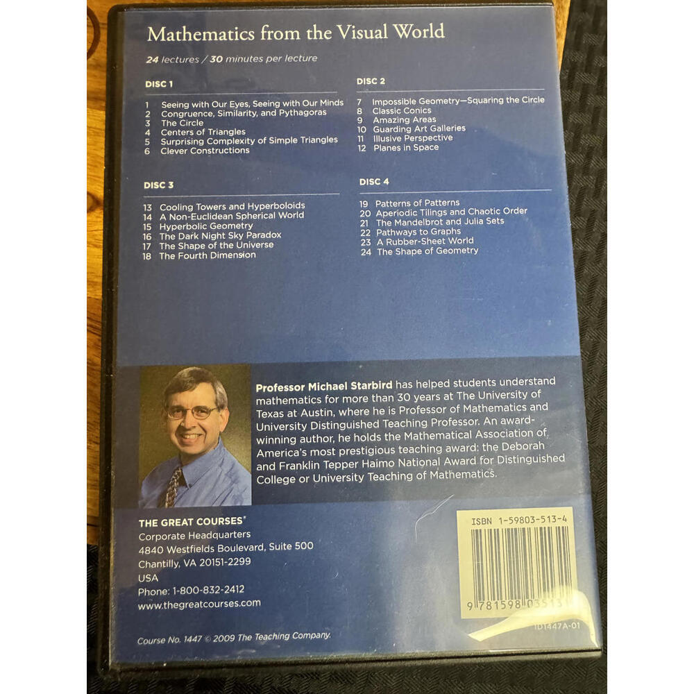 Mathematics from the Visual World Course Set Course, Transcript Books and DVD - Picture 7 of 9